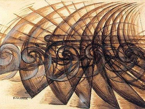 Velocita di automobile e luci e rumore